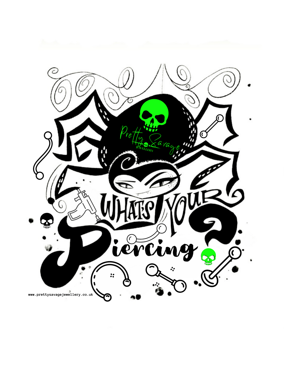Body piercings - Pretty Savage Jewellery