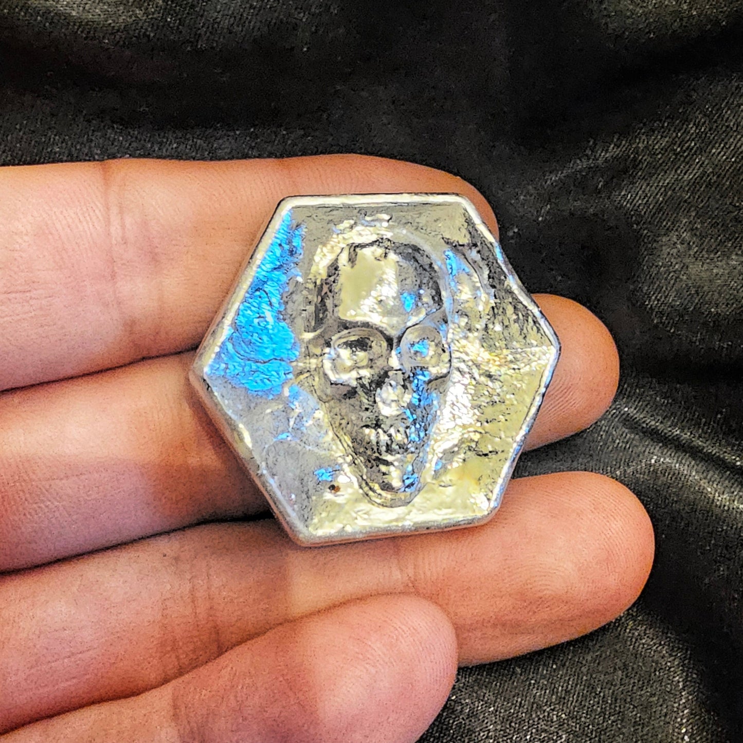 Pure 999 Silver Personalised The Skull Coin - Pretty Savage Jewellery
