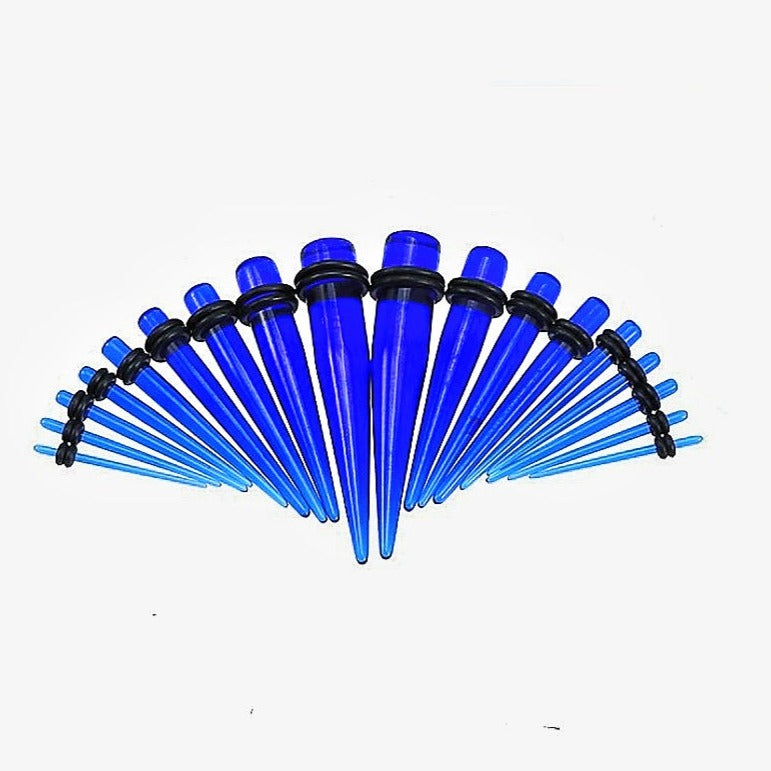 Crystal Blue Ear Stretcher Taper - Pretty Savage Jewellery