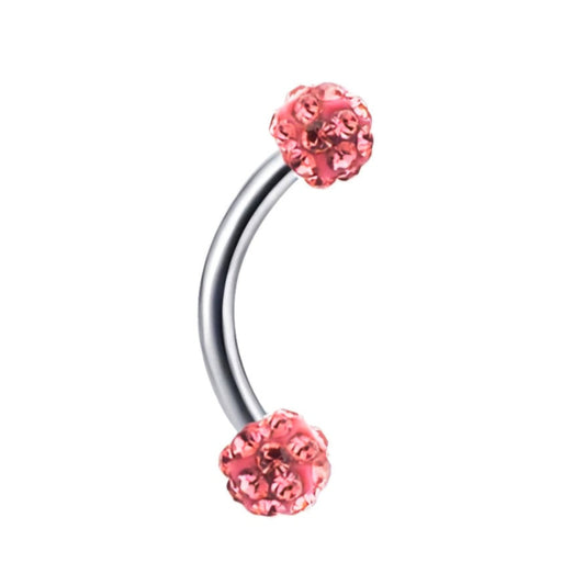 Discokugel Edelstahl Curved Barbells 16G