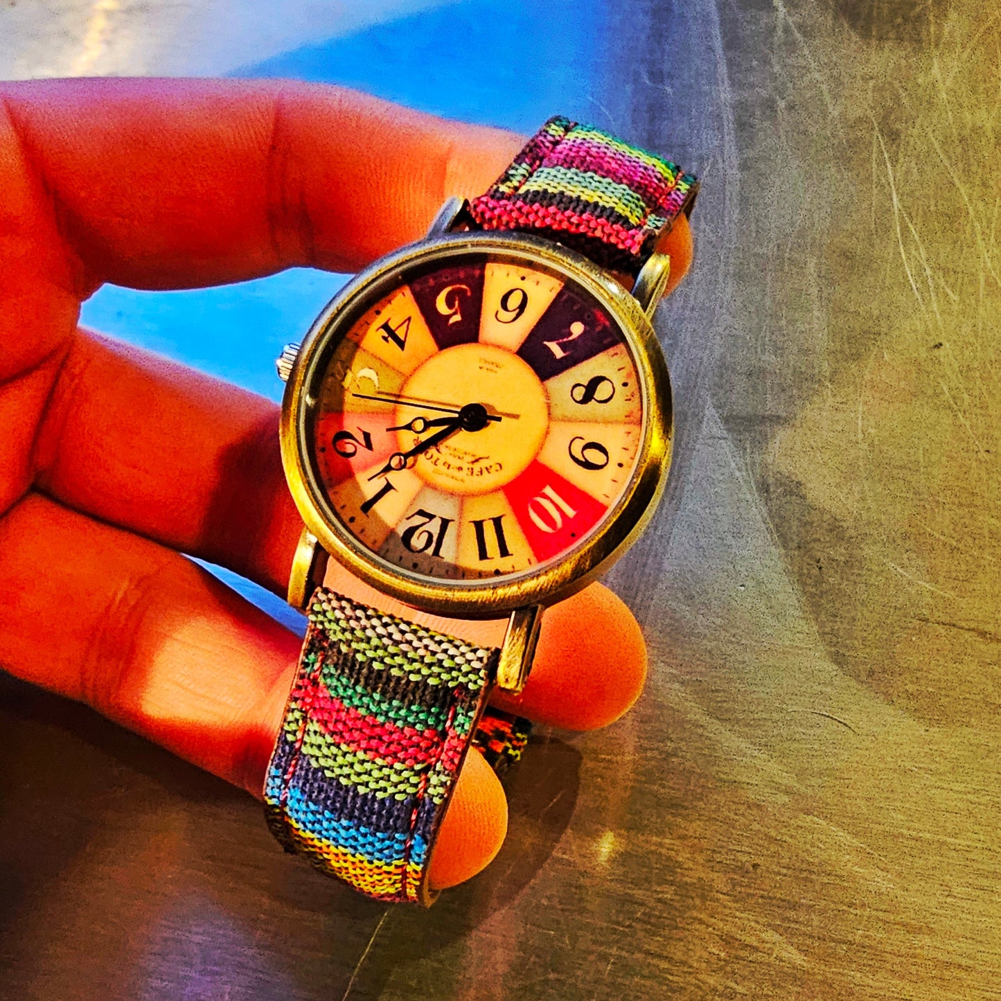Vintage Style Colourful Wrist Watch