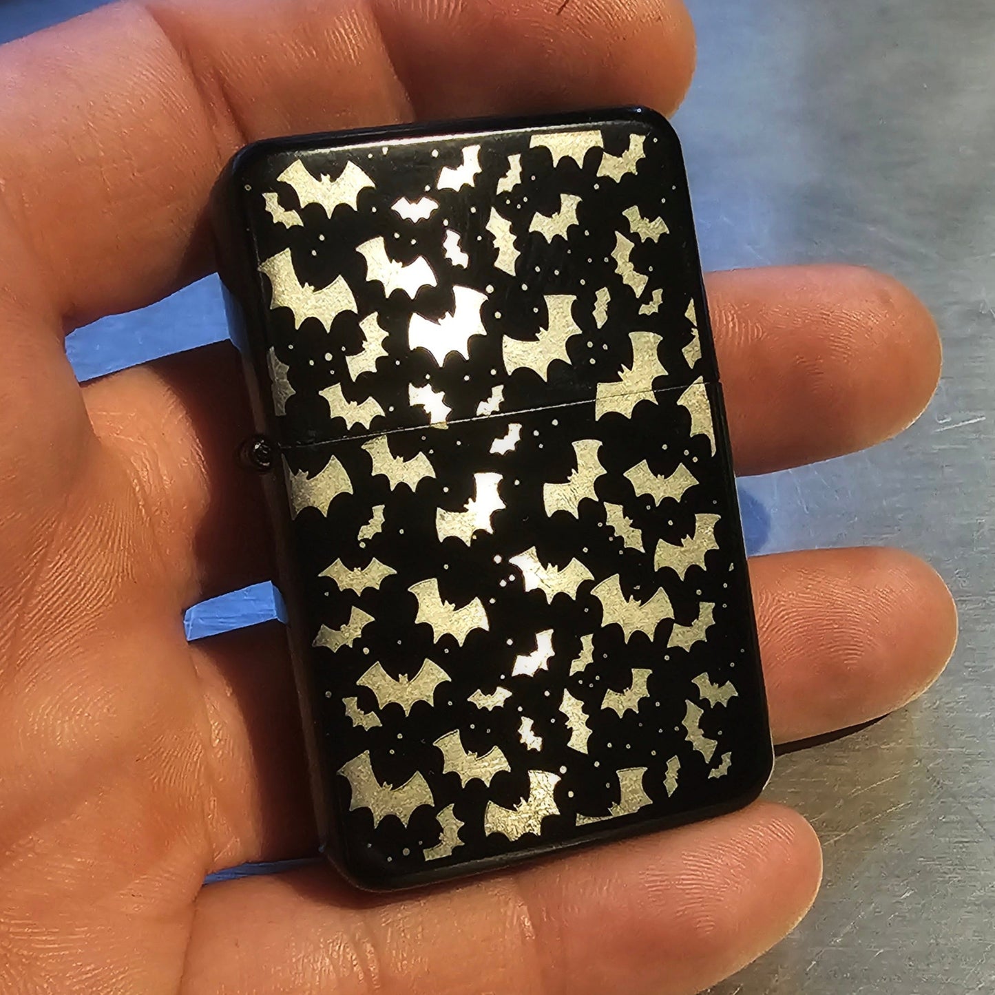 Bat Swarm Design Flip Lighter