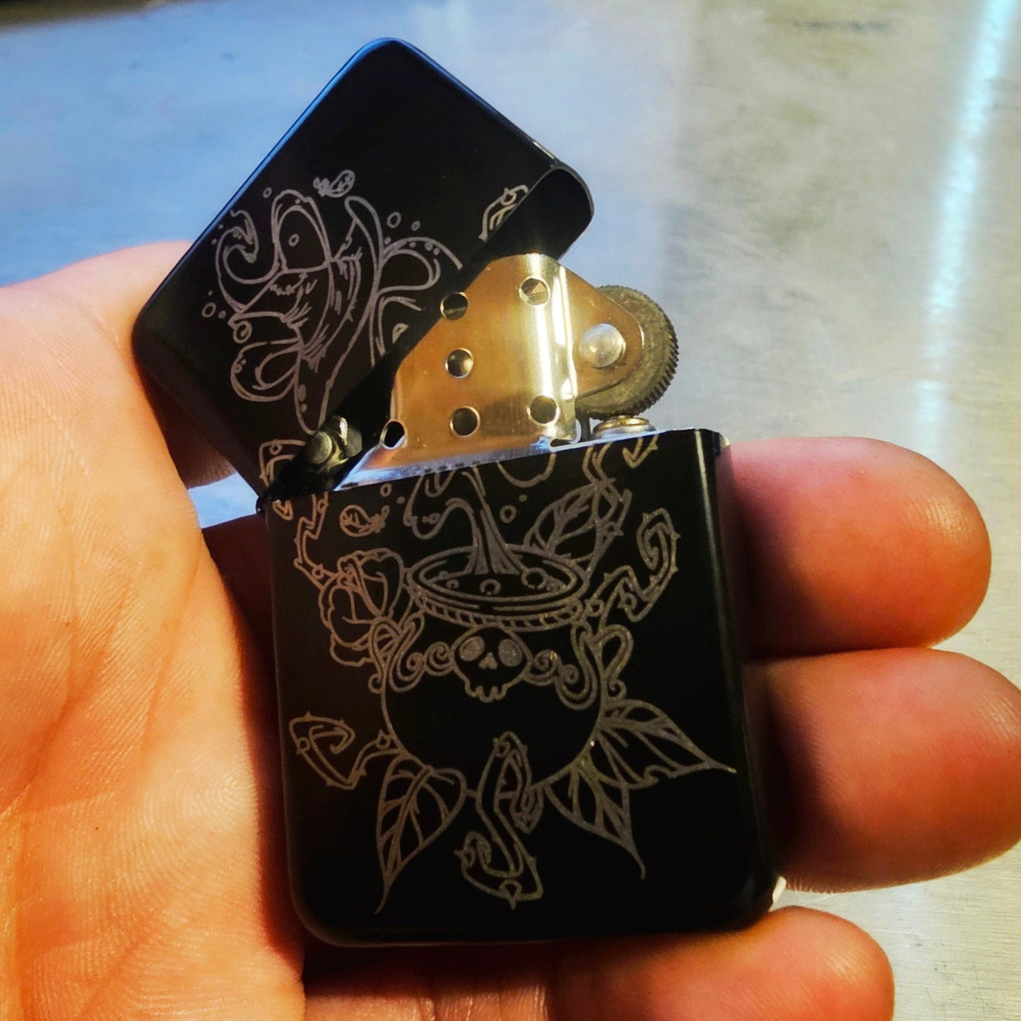 Witches Cauldron Spell Casting Flip Lighter