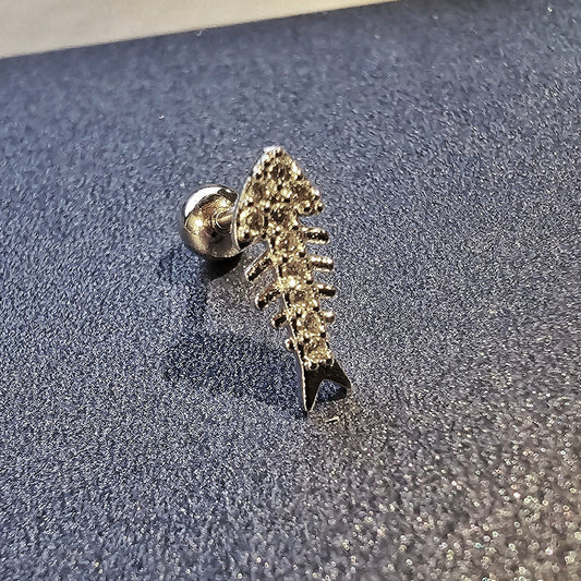 Clous d'oreilles en arête de poisson 16G