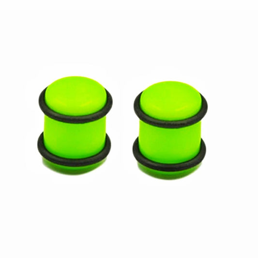 Lime Green Acrylic Gauge Ear Plug