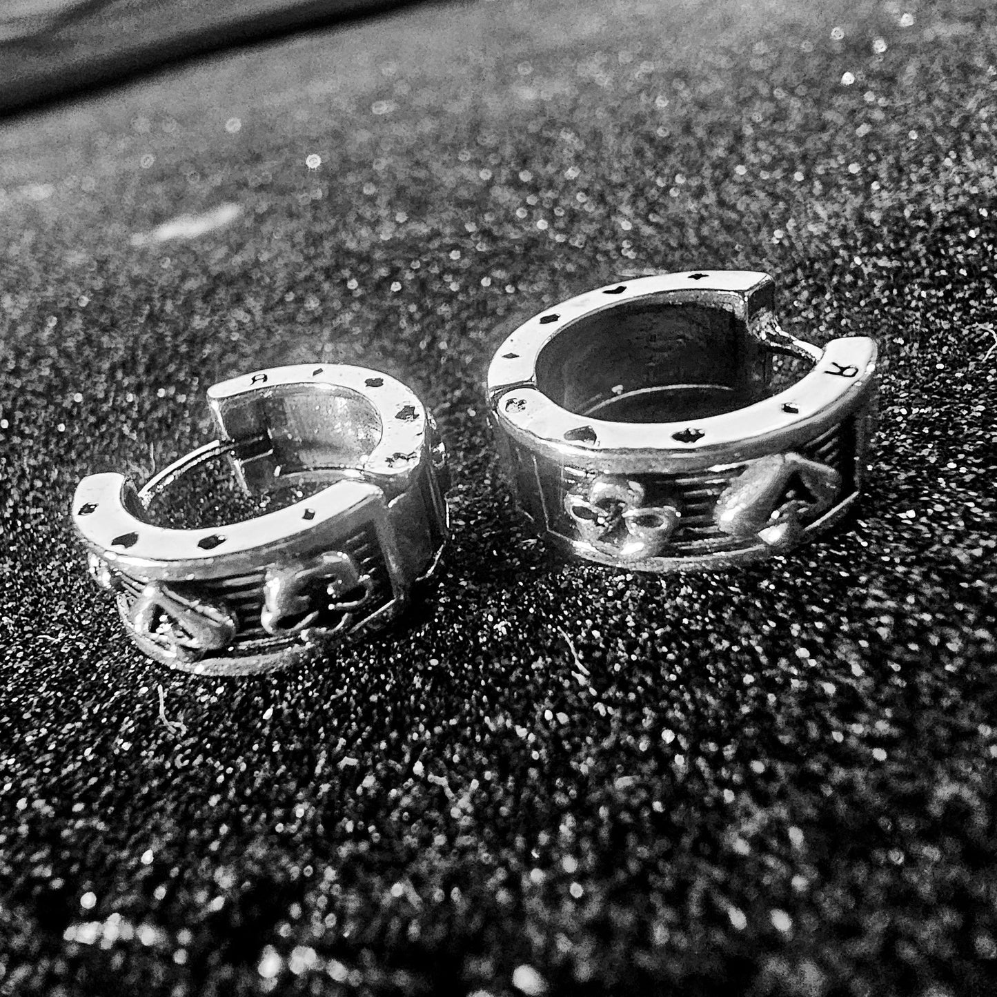 Playing Cards Hoop Earring Pair