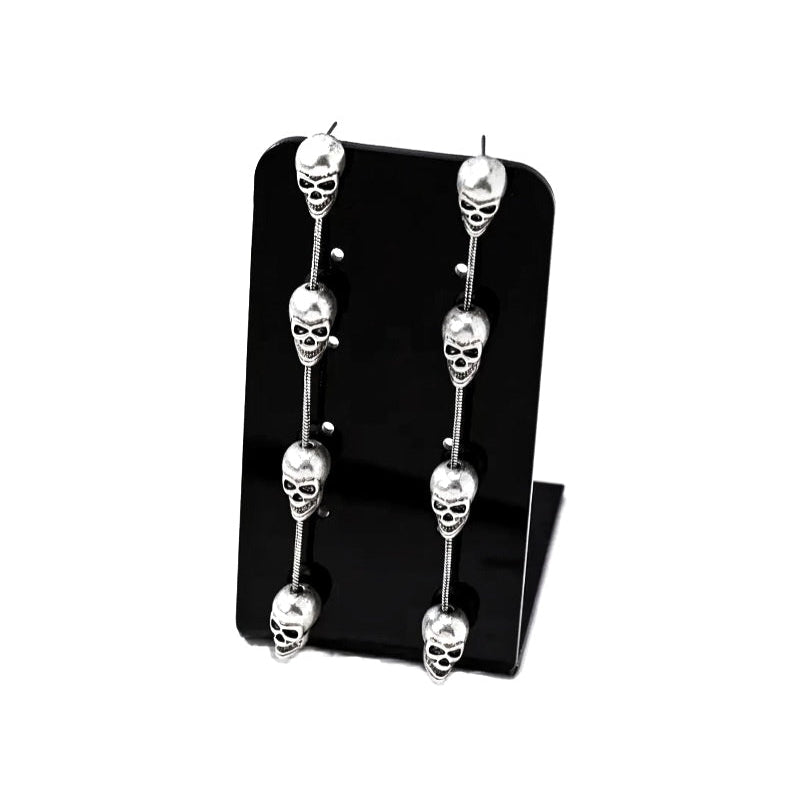 Skull Dangle Earring Pair
