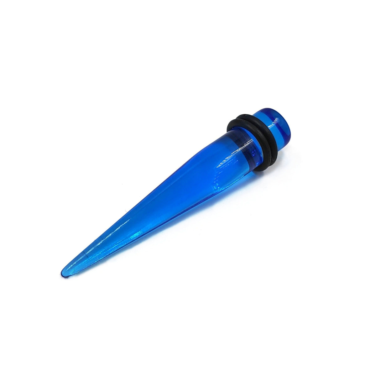 Durchscheinender blauer Acryl Ohr-Taper