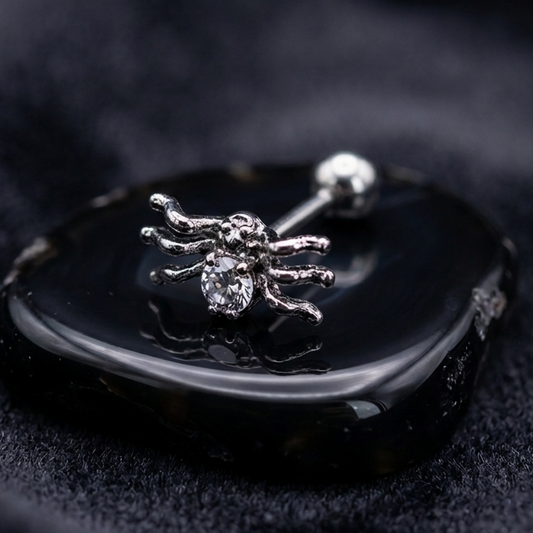 Spider Gem Ear Stud