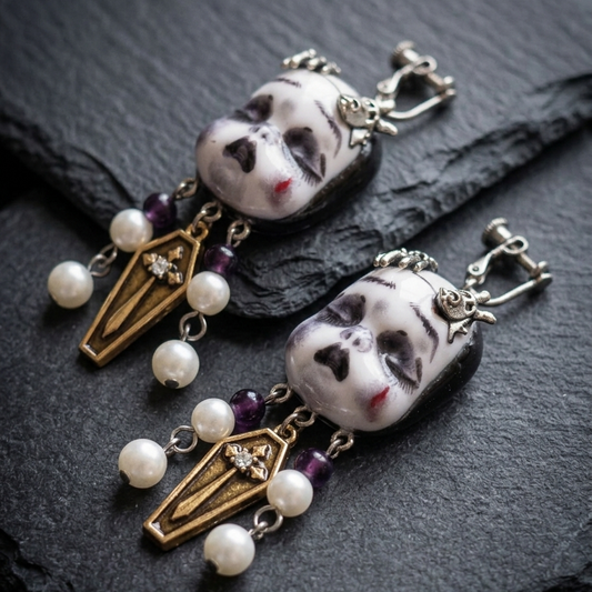 Horror Possessed Doll Earring Pair
