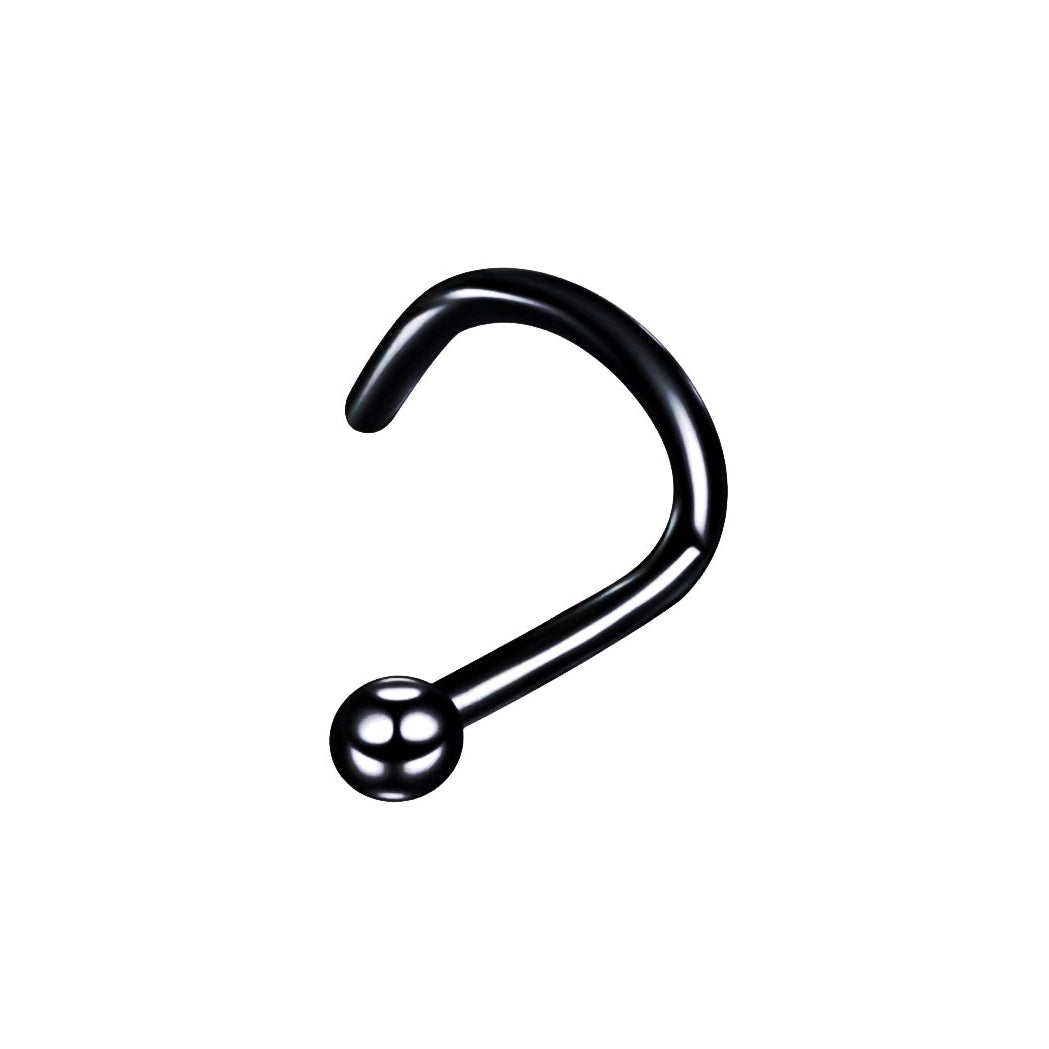 Ball End Curved Titanium Nose studs