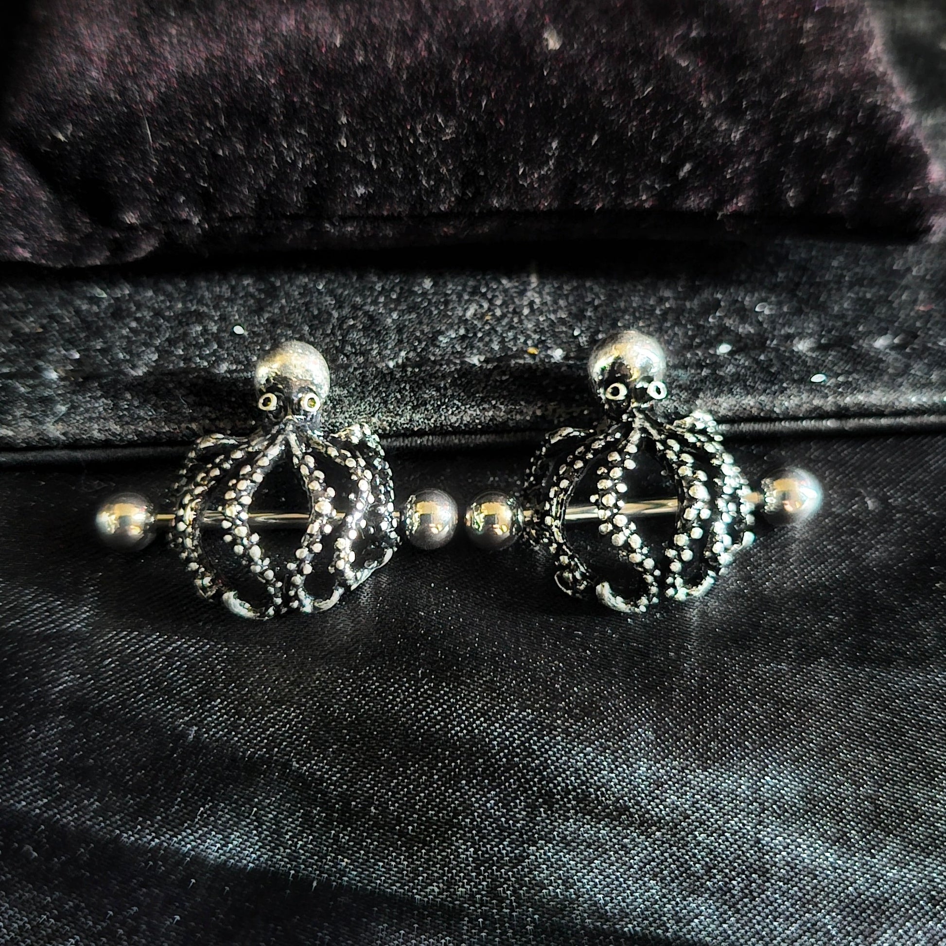 Oscar The Octopus Nipple Bar Cage - Pretty Savage Jewellery