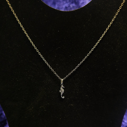 Seahorse Necklace 925 Sterling Silver Minimal Seahorse Necklace - Pretty Savage Jewellery