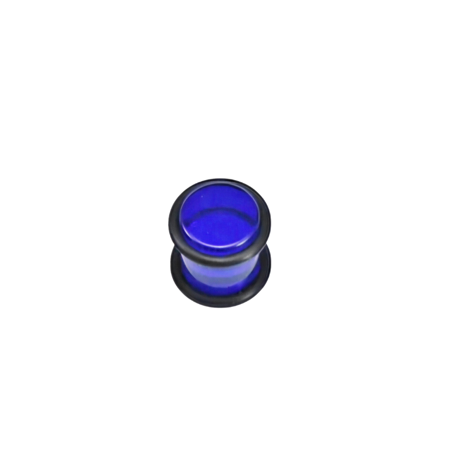 Bouchon d'oreille civière cristal bleu