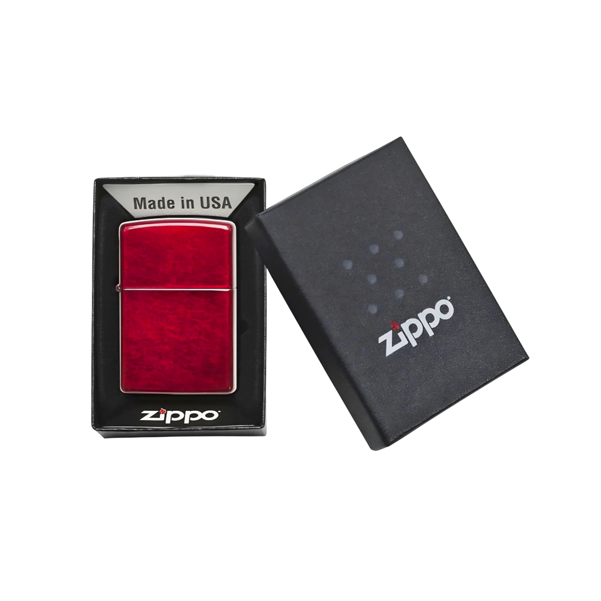 Classic Candy Apple Red Zippo Lighter