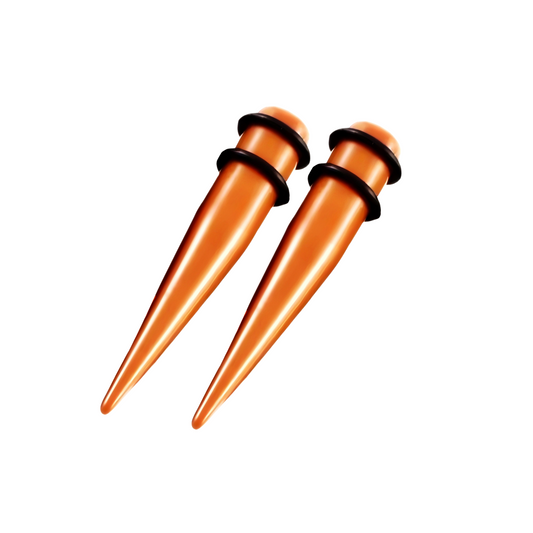 Chocolate Brown Acrylic Ear Taper