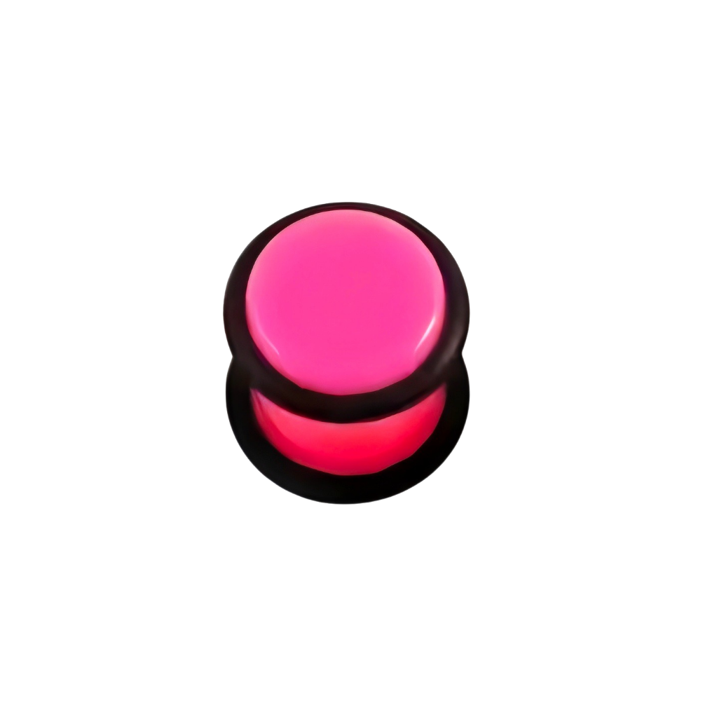 Pink Acrylic Ear Gauge Plug