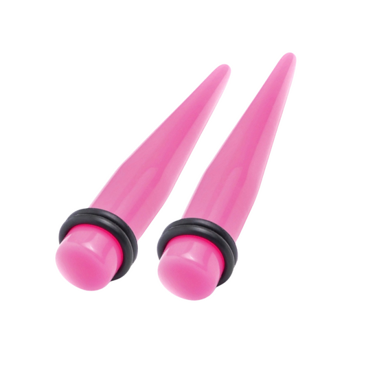 Pink Acrylic Ear Taper