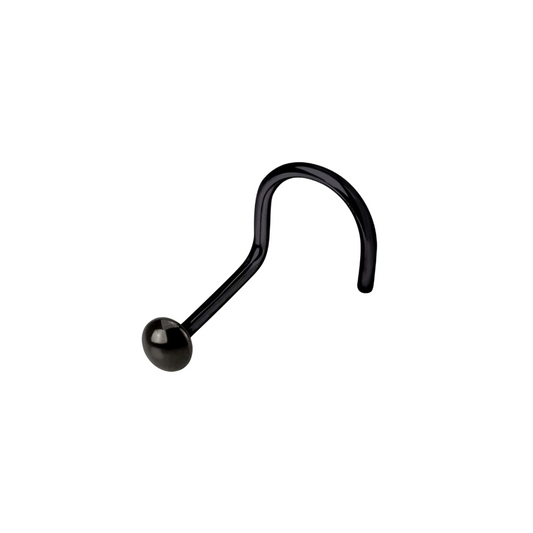 Ball End Curved Bar Stainless Steel Nose Studs