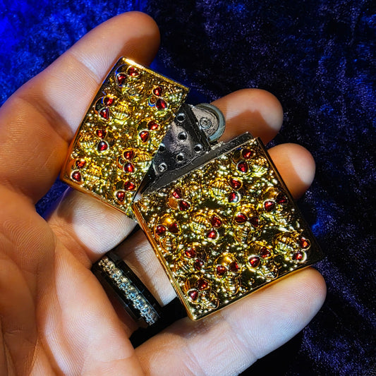 Catacomb Skull Design Flip Lighter