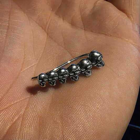 Skull Ear Climber Stud