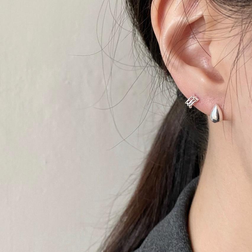 Wassertropfen 925 Sterling Silber Ohrstecker