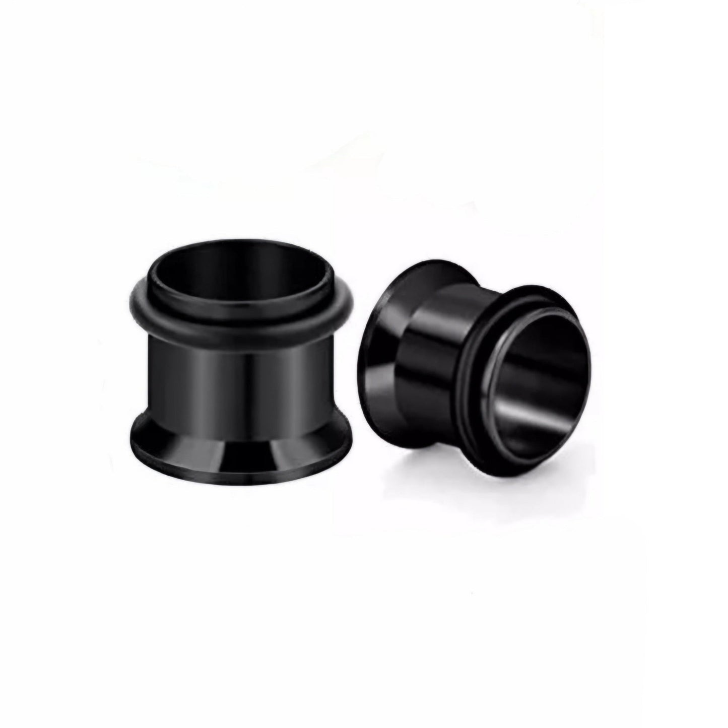 Stainless Steel Ear Tunnel Black