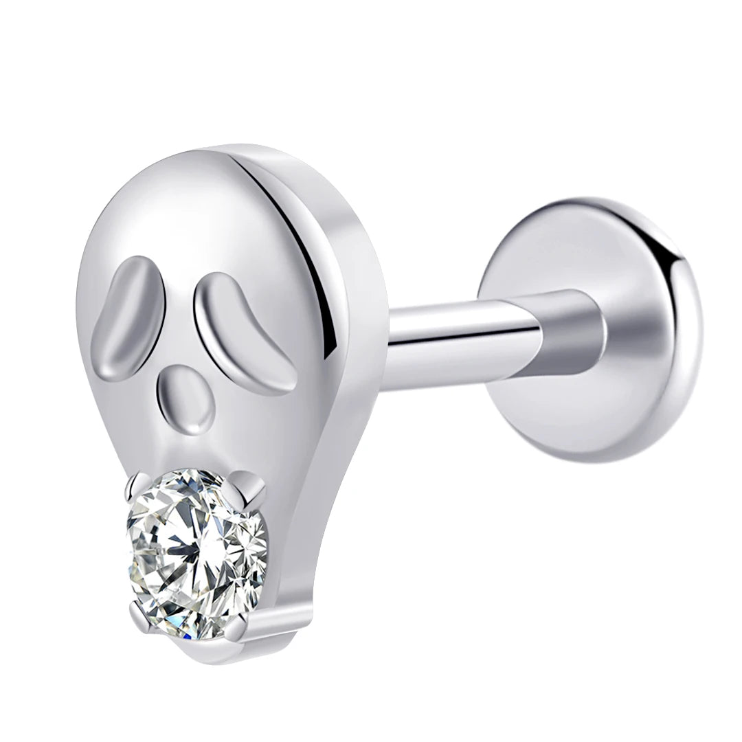 Labret à poussoir Voodoo en titane 16G
