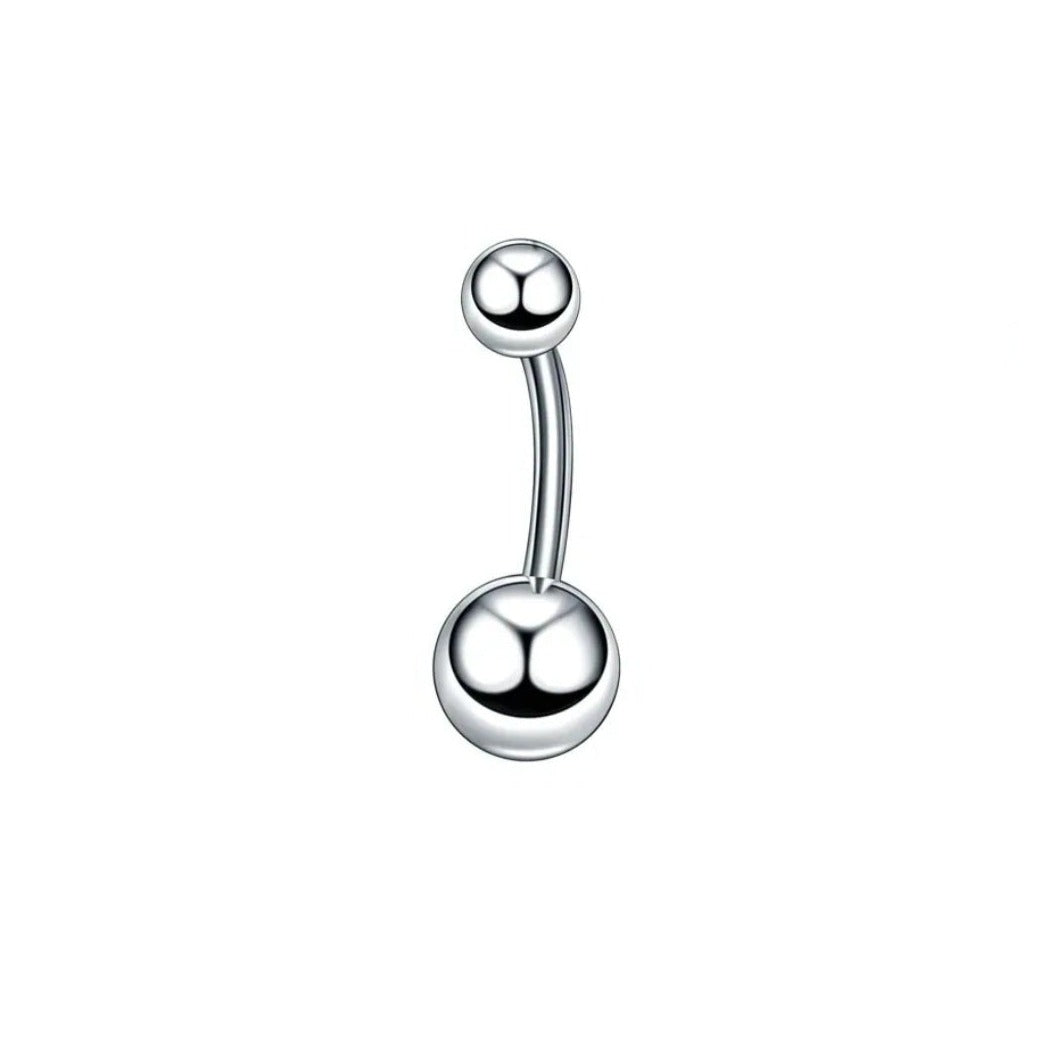 Titanium Implant Grade Steel Internally Threaded Belly Bar 14G