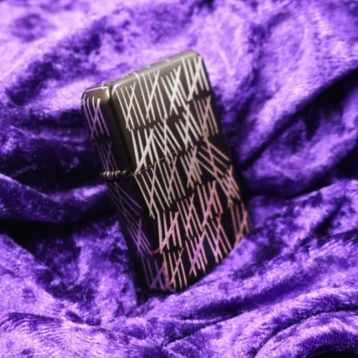 Tally Count Black Flip Lighter - Pretty Savage Jewellery