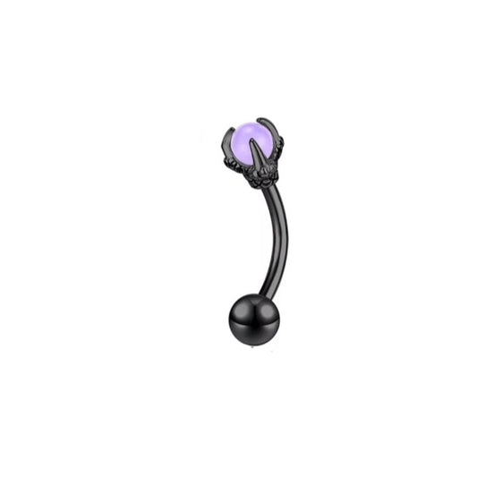 Dragon Claw Eye Brow Barbell Lip Labret Piercing Cartilage Helix Conch Rook Lobe Eye Brow Piercing Stainless Steel Barbells Body Jewellery - Pretty Savage Jewellery