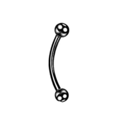Black Curved Barbell - Pretty Savage Jewellery