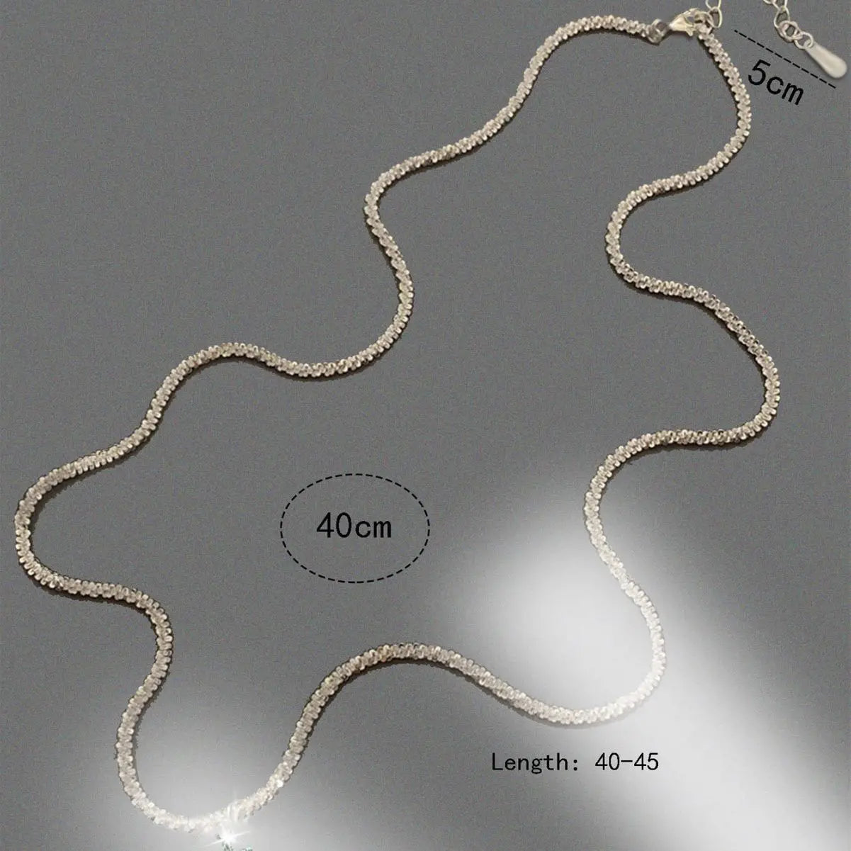 Silber Kreuz Zirkon Geometrische 925 Sterling Halskette