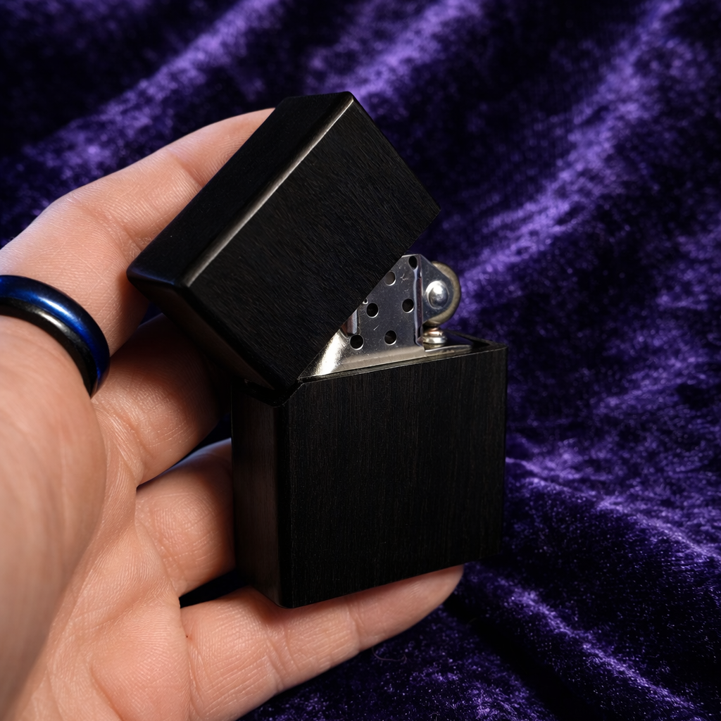 Wooden Mahogany Flip Lighters