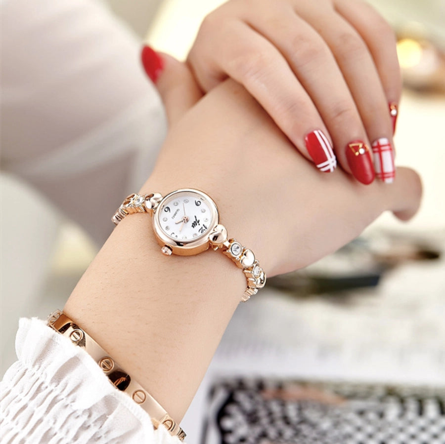 Herzförmige Schnalle Quarz Damen Armbanduhr