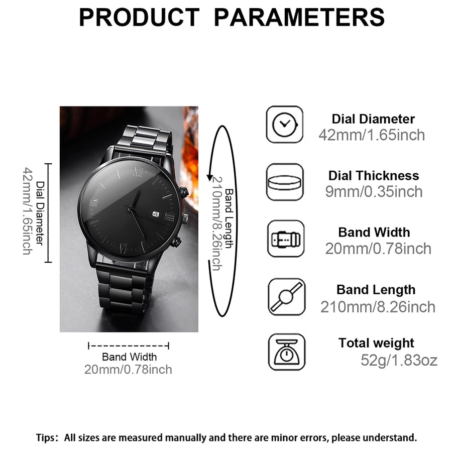 Montres à quartz pour hommes avec boucle déployante simple Business Number