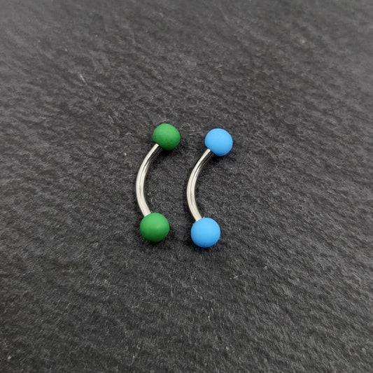 Eye Brow Barbell Lip Labret Piercing Cartilage Helix Conch Rook Lobe Piercing Stainless Steel Soft Ball Barbells Body Jewellery - Pretty Savage Jewellery