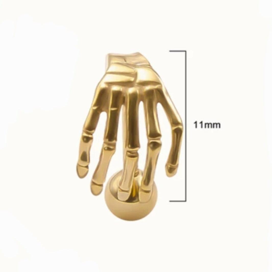 Skeleton Hand Ear Studs - Pretty Savage Jewellery