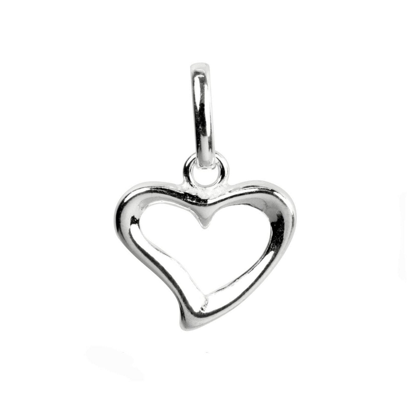 Heart Pendant Necklace 925 Sterling Silver - Pretty Savage Jewellery