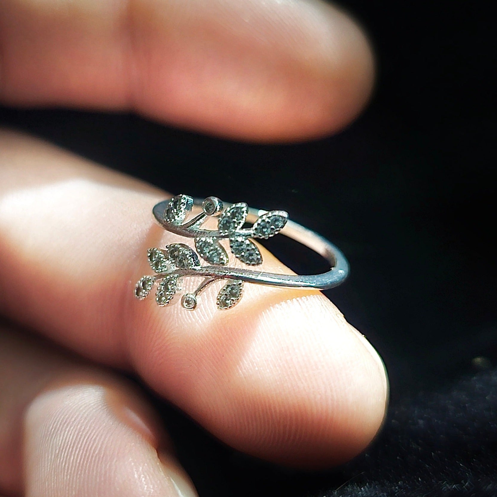 Silver Branch Light Weight Adjustable Ring - Pretty Savage Jewellery