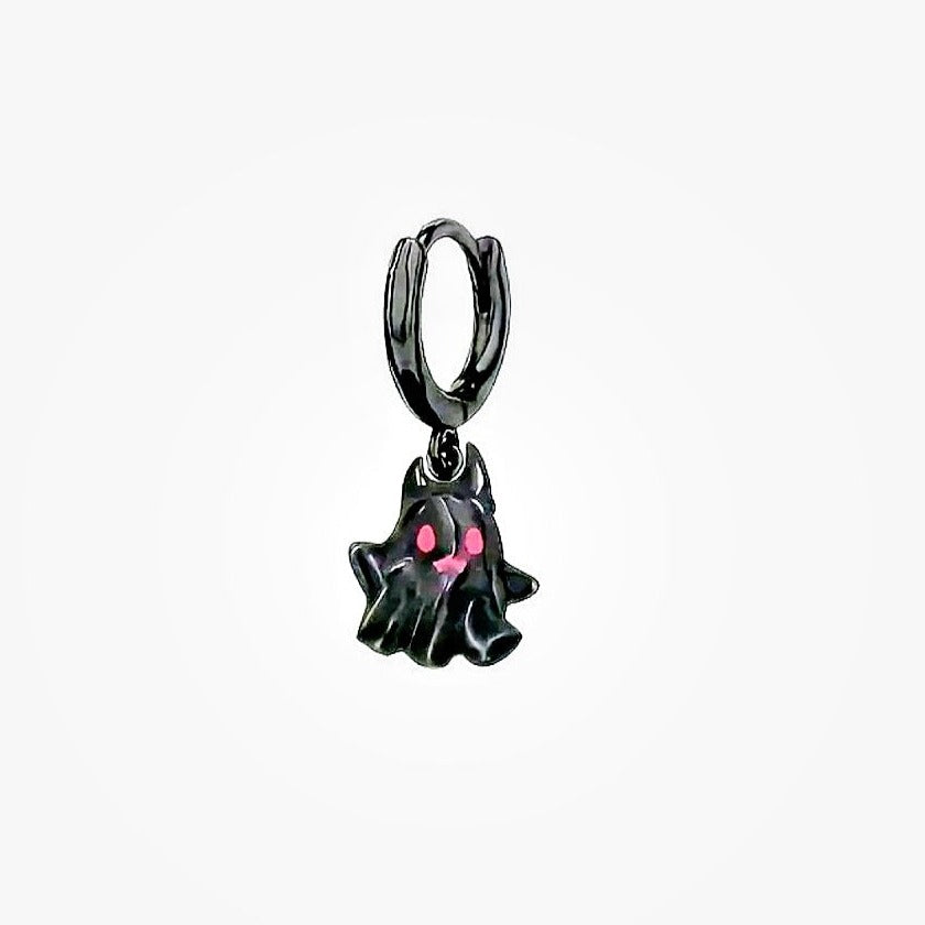 Little Black Ghost Hinged Earring - Pretty Savage Jewellery