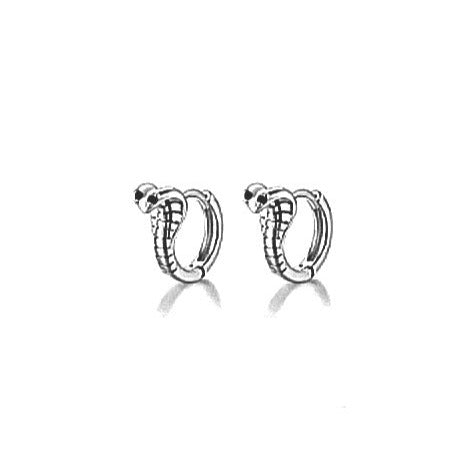 Snake Stainless Steel Hinged Cobra Earrings - Pretty Savage Jewellery