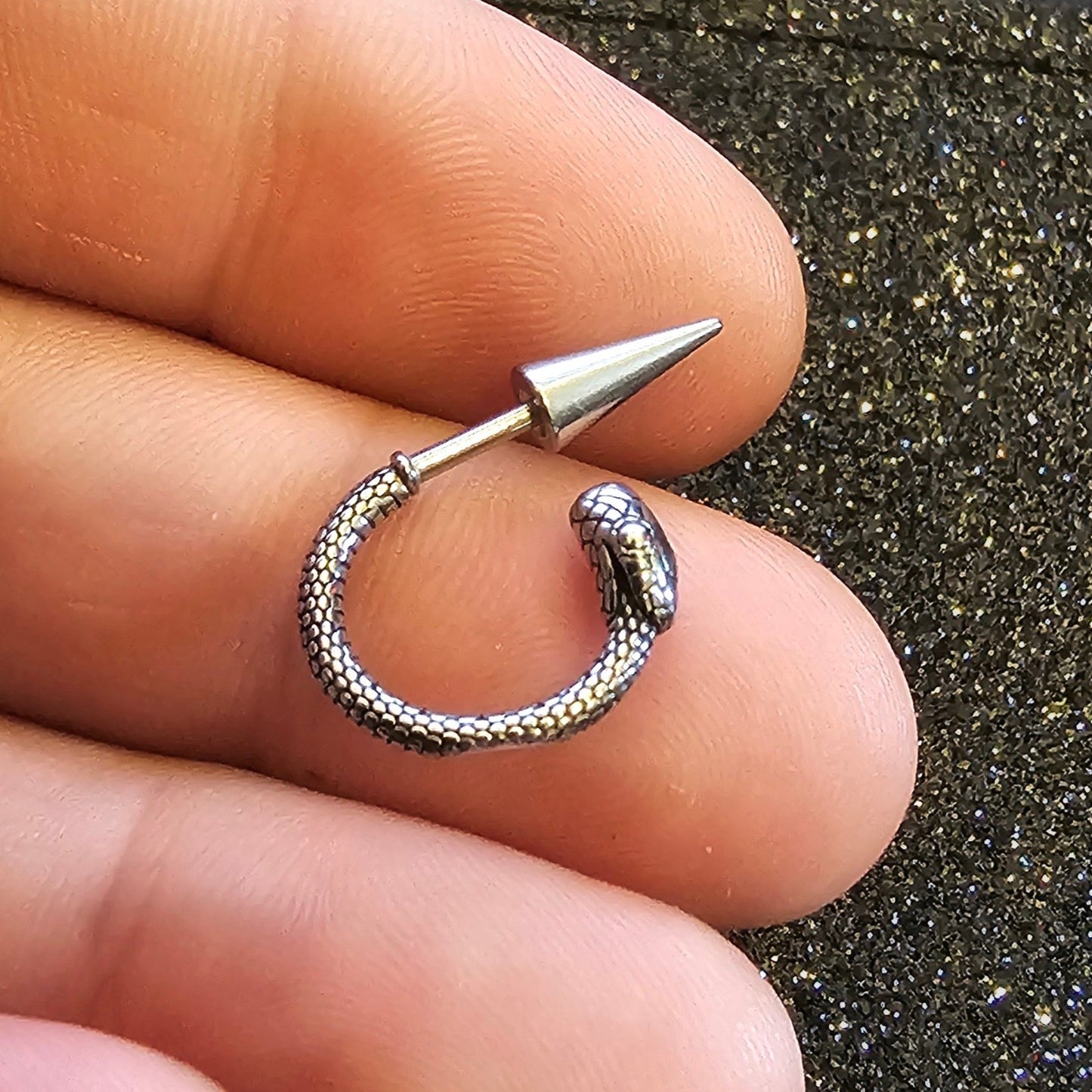 Snake Curved Lip Bar - Pretty Savage Jewellery