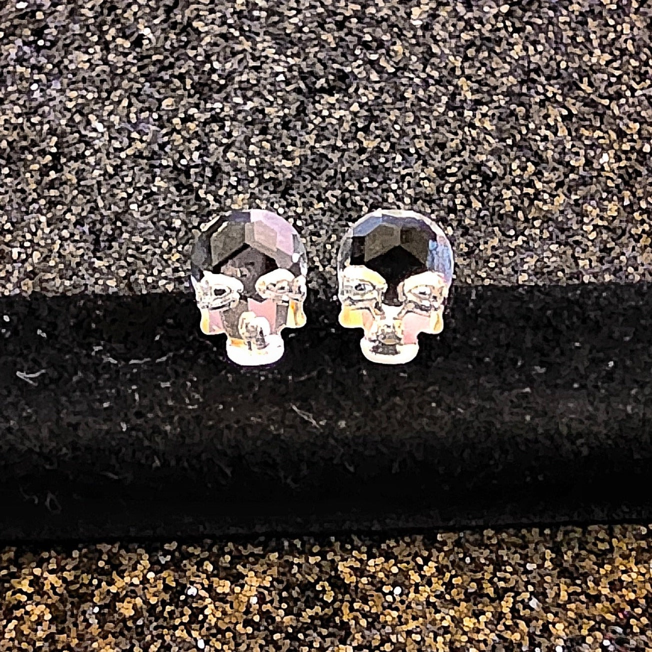 Crystal Skull Ear Studs - Pretty Savage Jewellery