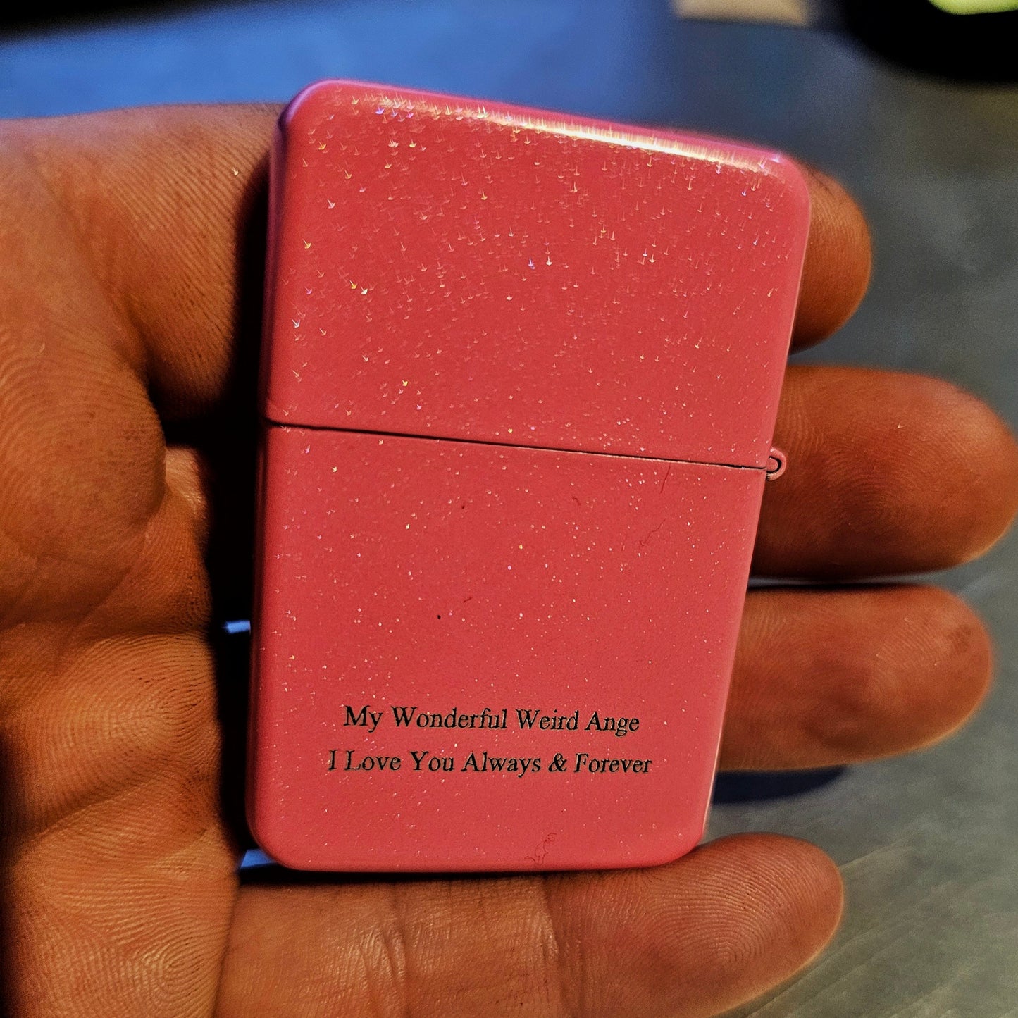 Punk Fairy Pearl Pink Flip Lighter