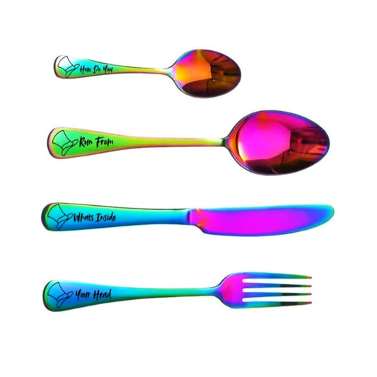 Ensemble de couverts 4 pièces Inside Your Head Design