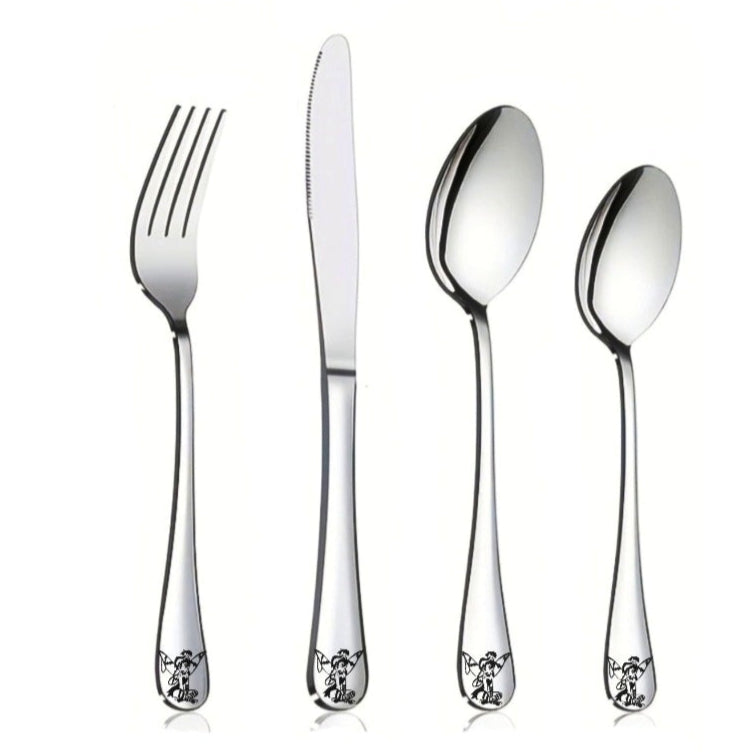 Punk Fairy 4pc Stainless Steel Cutlery Set