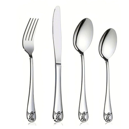 Punk Fairy 4pc Stainless Steel Cutlery Set