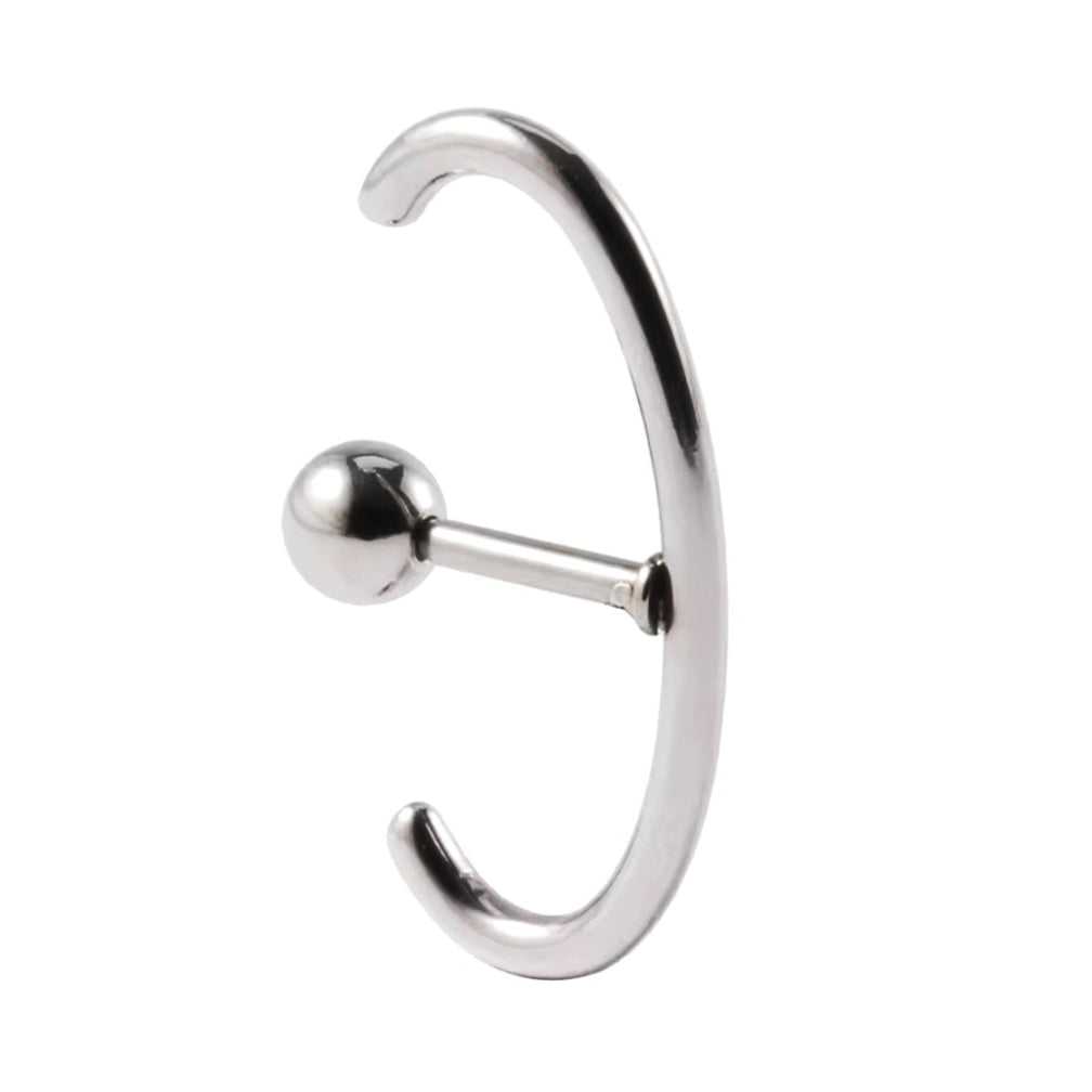 Arc Rod Stainless Steel Cartilage Orb Ear Stud 16G