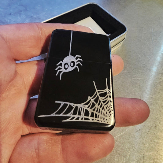 Halloween Spider Design Flip Lighter